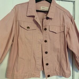 BCBGeneration Pink Denim cropped Jacket